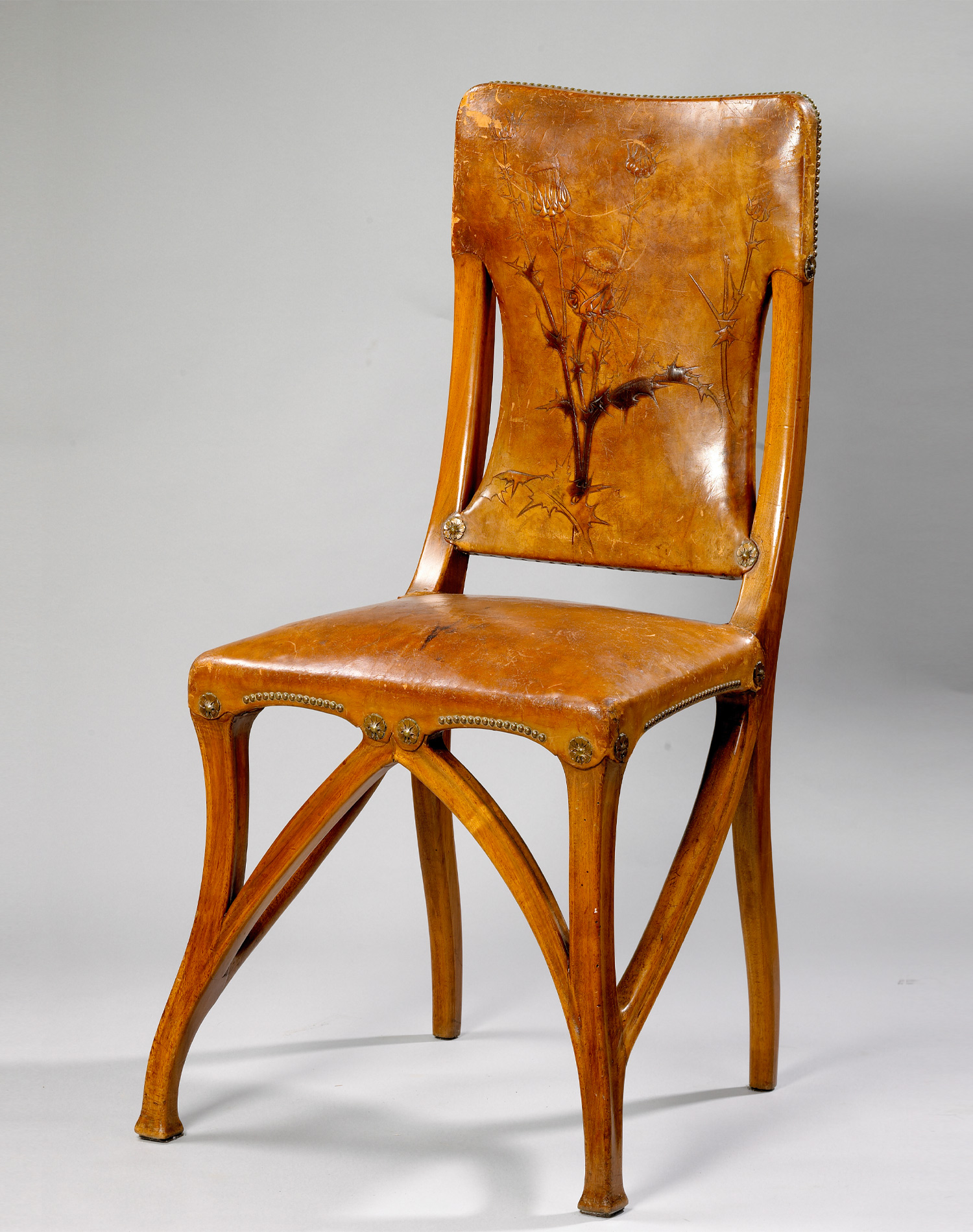 EUGENE GAILLARD – ART NOUVEAU BING – CHAIR, CIRCA 1900. Exposition Universelle, Paris, 1900