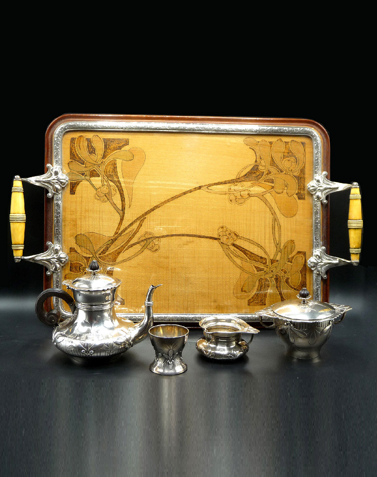 art-nouveau-bonvaller-cardeilhac-tea-service-silver-1900